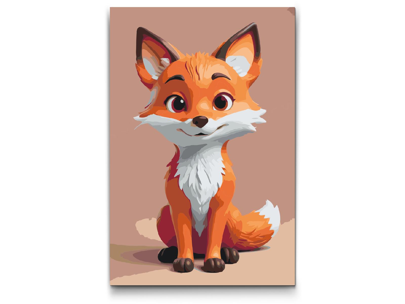 Painting by Numbers - Fox for children